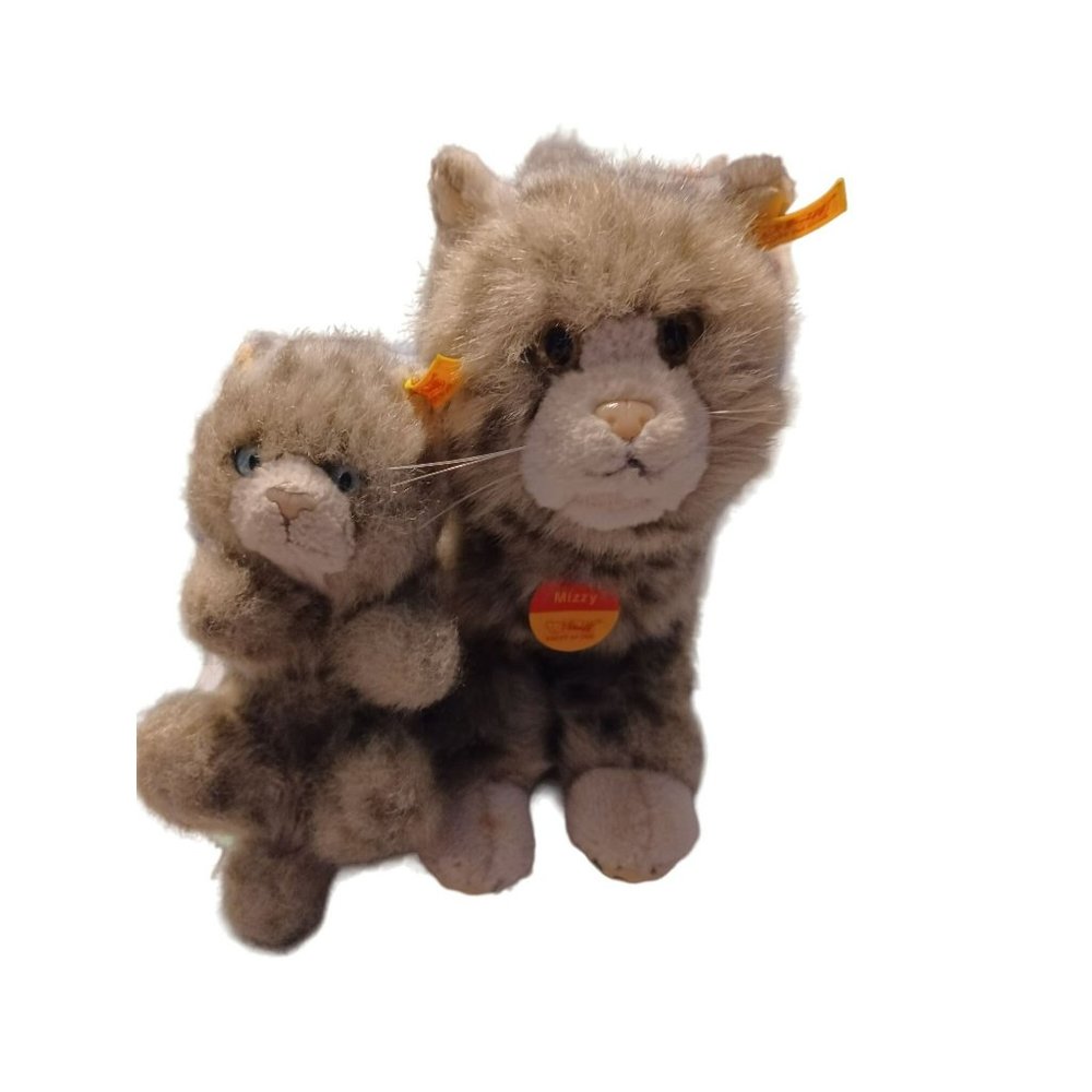 Steiff Mizzy the cat and her kitten